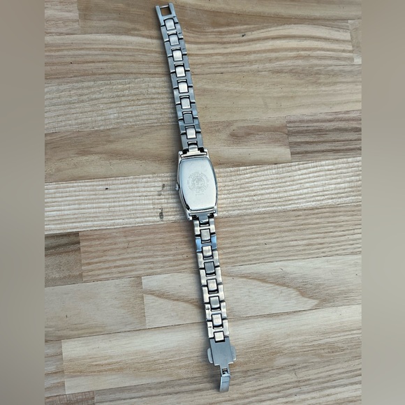 Citizen Eco-Drive Ladies Watch Silhouette Genuine Diamond, Pearl Dial Blue Hands - Picture 10 of 12